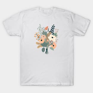 Soft Pastel Flower Bouquet T-Shirt